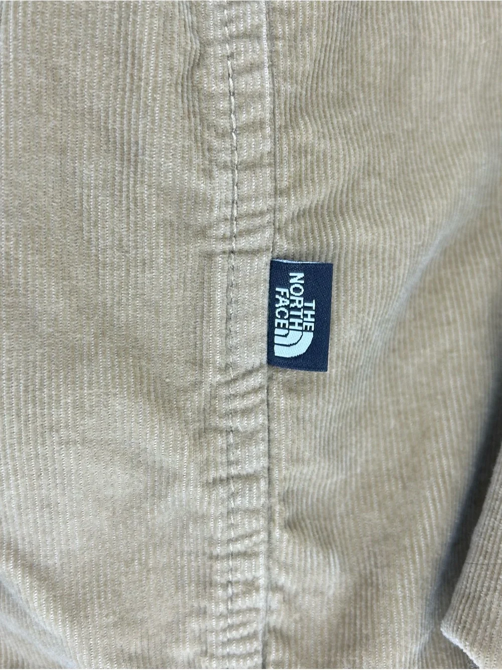 The North Face Corduroy Button-Up Shirt Jacket - Khaki